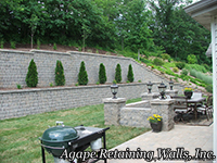 Rockwood Retaining Walls Colonial Terrace Stonehenge Pillars Pavers